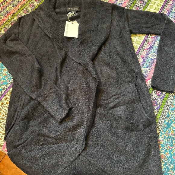 Barefoot Dreams Cozy Chic Lite,  black cardigan,  size xs/s - Picture 3 of 3